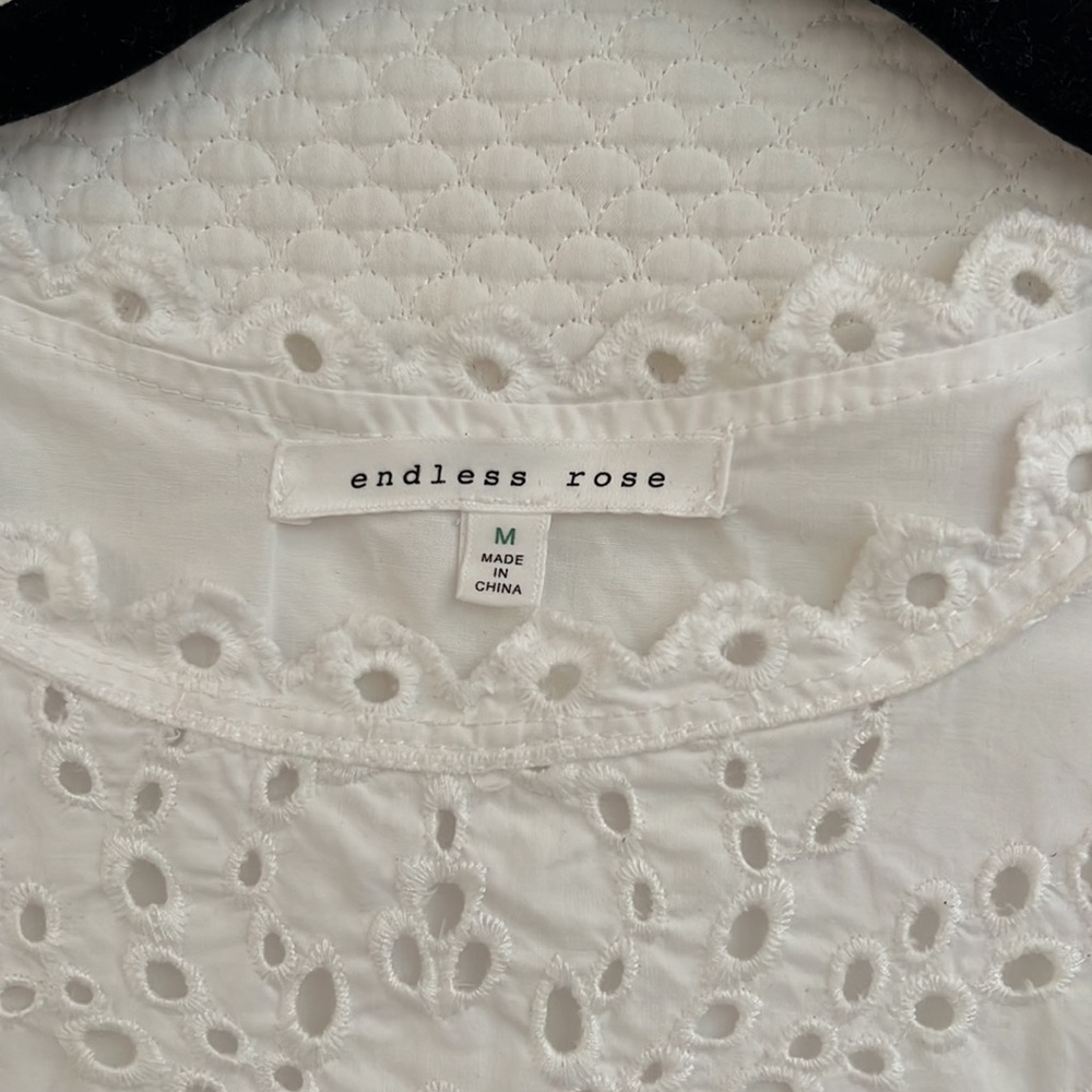 Endless Rose White Eyelet Top - Picture 2 of 3